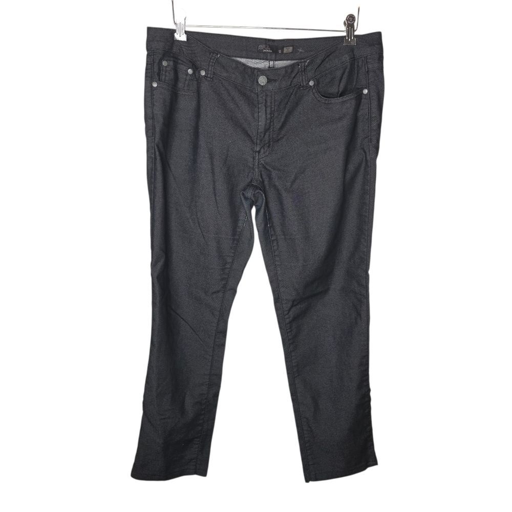 Prana Women's Black Straight Leg Denim Jeans Size 12